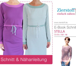 E-BOOK – Kleid/Stillkleid/ Pullover “STELLA”, Gr. 158 – Damengr. 46