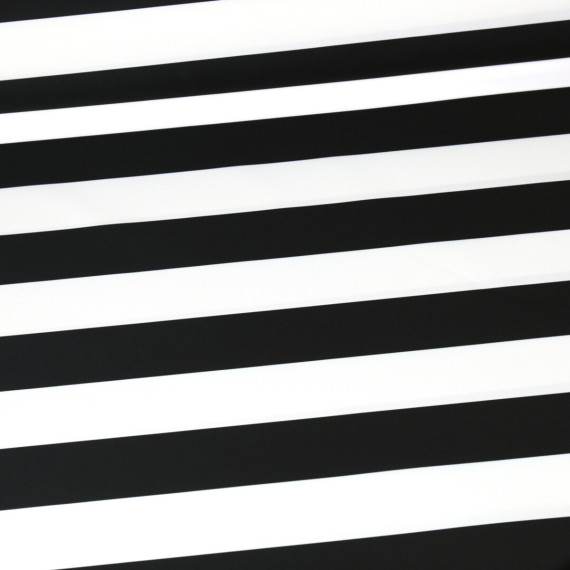 Outdoorstoff - Just Stripes! - Streifen - Schwarz/Weiß - abby and amy