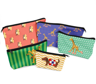DIY-Nähset - Softshell - Fleece - 5 Wetbags - Summeranimals - Andrea Liesert - abby and amy