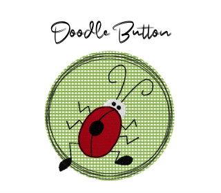 Stickdatei Doodle Button Marienkäfer - Rahmen ab 10 cm x 10 cm, embroidery, stick file, button, doodle, application, Käfer