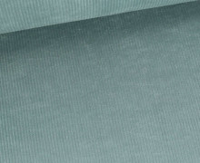 Cord - Breitcord - Leicht Elastisch - 320g - Washed-Look - Uni - Pastelltürkis