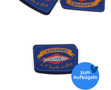 1 Label - zum Aufbügeln - SARDINES á l´huile d'olive  - Dunkelblau - jojulein design