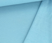 Vintage-Sweat - Feinstrick-Optik - uni - Cyanblau
