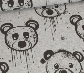 Sommersweat - Knuddelbär - Grau Meliert - abby and me