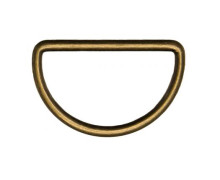 2 Halbrundringe - D-Ringe - 40mm - Veno - Altgold
