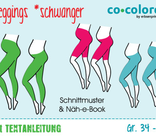 Ebook - Schwanger Leggings Gr. 34 - 50 | Schwangerschafts-Leggins