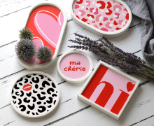 Outdoorstoff - Hugs & Kisses - Inlays für Silikon - Probierset - studio.mARTinchen - abby and amy