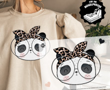 Onkel Bo's Bügelbilder - DIN A4 - Panda - Brille - BIG