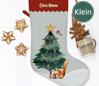 DIY-Nähset - Nikolaussocke - KLEIN - Softshell - Weihnachtsduft