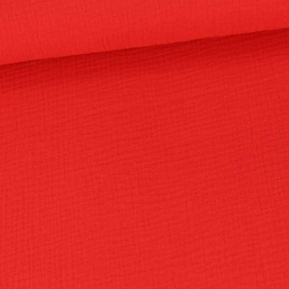 Musselin - Muslin - Double Gauze - Uni - Rot - 125g - Schnuffeltuch - Windeltuch