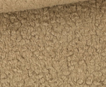 Teddy Boucle - Mantelstoff - Uni - 380g - Beigebraun