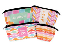 DIY-Nähset - Velvet - Knautschtaschen - 4 Täschchen - Happiness - Color UP! - abby and amy