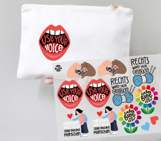 Onkel Bo's Bügelbilder - DIN A4 - Use Your Voice - Hamburger Liebe