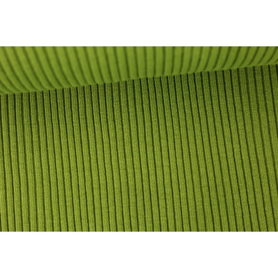 Hipster Bündchen - Rippen - Uni - Schlauchware - Grün