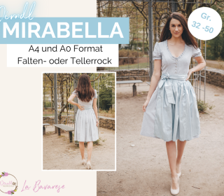 Dirndlkleid Mirabella, PDF Schnittmuster Gr. 32 bis 50