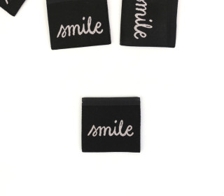 1 Label - smile - Schwarz - jojulein design