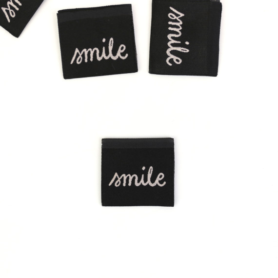 1 Label - smile - Schwarz - jojulein design