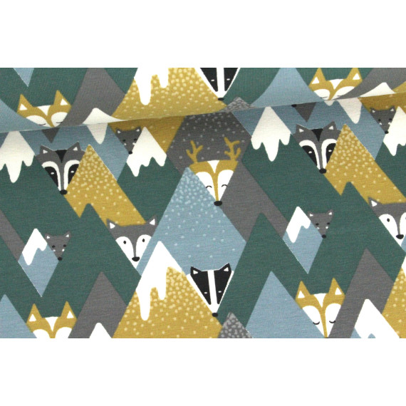Jersey - Dachs - Fuchs - Hirsch -  Meergrün