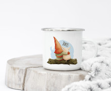 Emaille Becher - Tomte und Pebbles