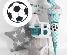DIY-Nähset Schultüte - Fußball Blau - zum selber Nähen