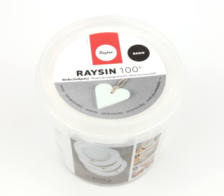 400g Weißes Gießpulver - Lufthärtend - Geruchlos -  Lebensmittelneutral - Raysin 100 - Rayher