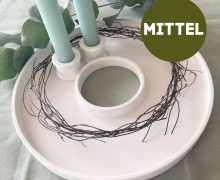 Silikon - Gießform - Dekoteller - Ring - MITTEL - vielfältig nutzbar - Dekoring