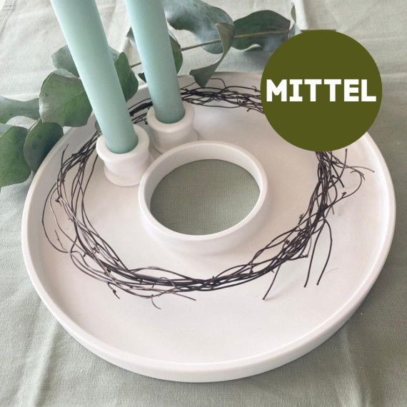 Silikon - Gießform - Dekotablett - Ring - MITTEL - vielfältig nutzbar