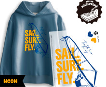 Onkel Bo's Neon Bügelbilder - DIN A4 - Sail. Surf. Fly. - BIG