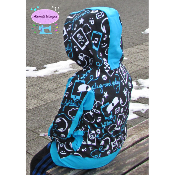 E-Book - Hoodie Stripe me  Gr. 50 - 140 - MamiluDesign