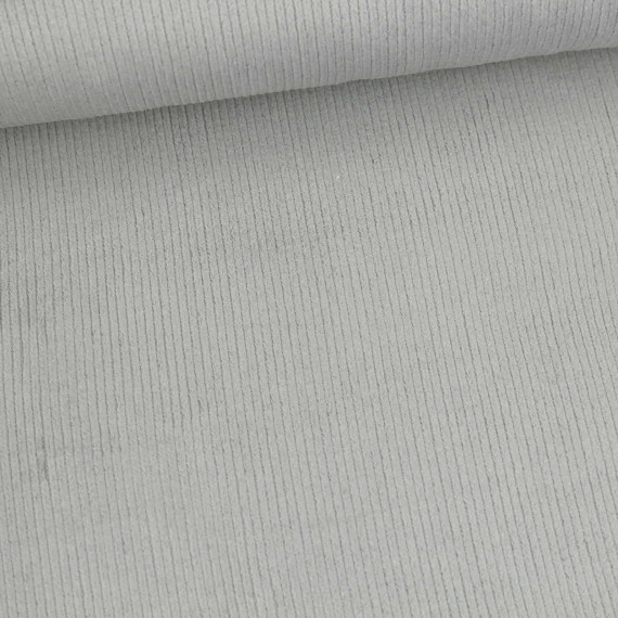 Cord - Breitcord - Washed-Look - Leicht Elastisch - Uni - Hellgrau