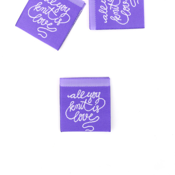 1 Label - all you knit is love - Lila - Hamburger Liebe