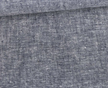 Leinen - Baumwolle - Mischgewebe - Melange - 160g - Dunkelblau