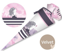 DIY-Nähset Schultüte - KLEINE TÜTE - Girl Boss - Velvet - abby and amy