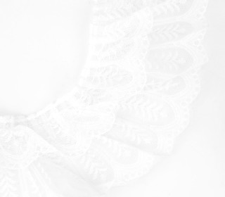 1m Geraffte Nylonspitze - Rüsche - Elastisch - 8,5cm - Weiß