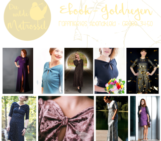 Ebook Goldregen raffiniertes Abendkleid Größe 34-50