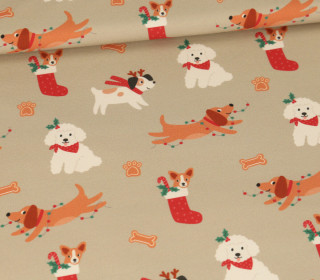 Sommersweat - Merry Woofmas - Hunde - Sand - Bio Qualität - abby and me