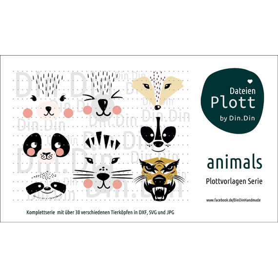 Plotterdatei "Komplettserie Animals"