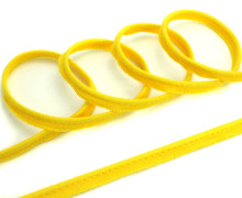 1 Meter elastisches Paspelband/Biesenband - Matt - Gelb