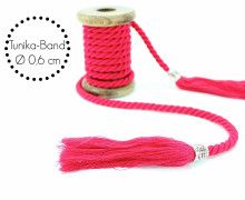 Kordel mit Tassel - Tunika Band - Pink - Breit