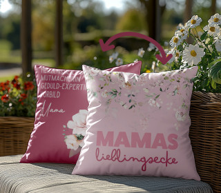 Genähtes Kissen inkl. Inlet - Mamas Lieblingsecke - Mein Hanseherz