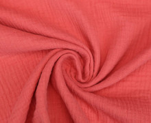 Bio Musselin Lotta - Muslin - Uni - Organic Cotton - Double Gauze - Lachsrosa