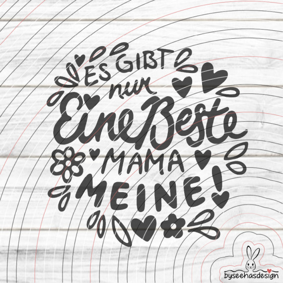 Beste Mama Plotterdatei SVG DXF
