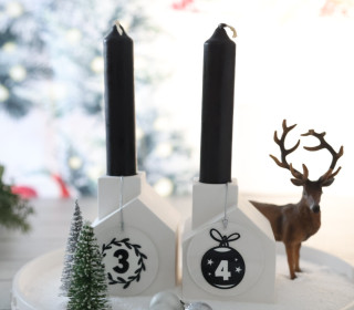 Silikon - Gießform - Stabkerzenhalter - Haus - Klein - vielfältig nutzbar