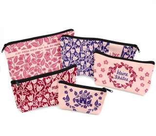 DIY-Nähset - Softshell - Fleece - 5 Wetbags - Flowerleaves - jojulein design - abby and amy