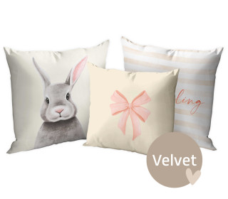 Kissenstoff - DIY - Kissen-Set - Pastel Easter - Velvet - abby and amy - Ostern