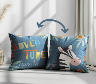 Genähtes Kissen inkl. Inlet - Adventure Collection - Zebra - Frida Kreativ - Mein Hanseherz