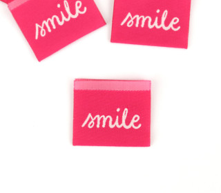 1 Label - smile - Pink - jojulein design