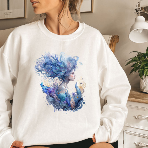 Onkel Bo\'s Bügelbilder - DIN A4 - Meerjungfrau Mabel - Blau - BIG