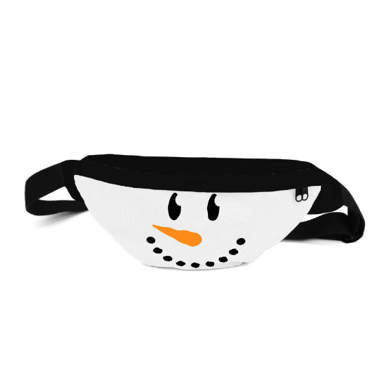 DIY-Nähset - small HipBag - Bauchtasche - Schneemann - Gesicht - Outdoorstoff - abby and amy
