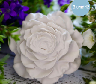 Silikon - Gießform - Blüte - Dekoblüte - bogenförmige Blütenblätter - Blüte 12 - vielfältig nutzbar